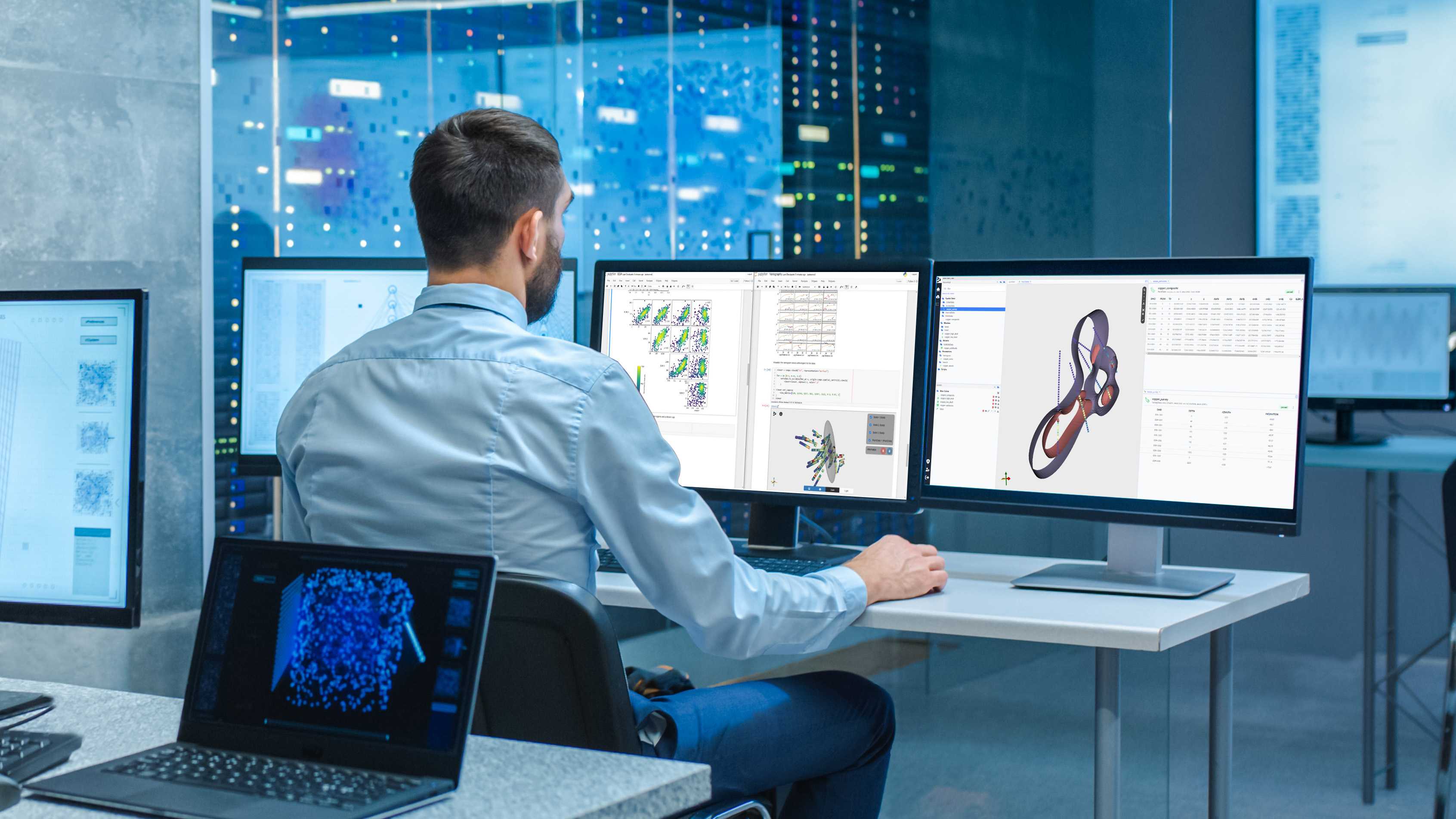 Person in front of computer
